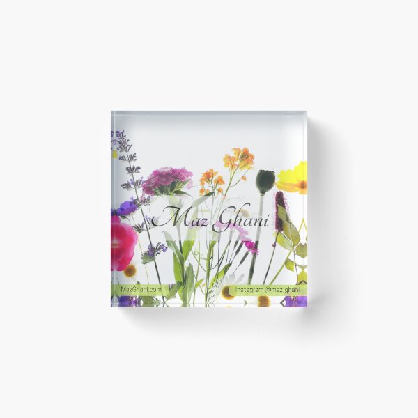 Maz Ghani Small Sign Acrylic Block
