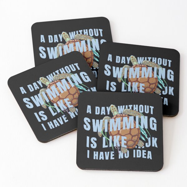 Item preview, A day without swimming is like just kidding i have no idea designed and sold by GrandmaApproved.