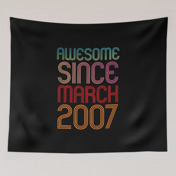 Item preview, Awesome Since March 2007 Vintage 15Th Birthday designed and sold by medbouk1.