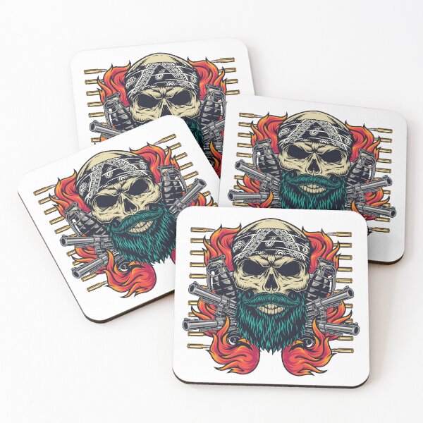 Item preview, skull in bandana  mens t shirts designed and sold by designsmaster99.