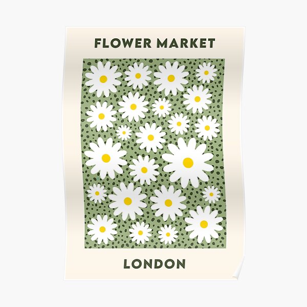 Flower Market London Poster