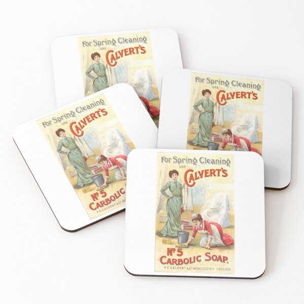 Item preview, Vintage Calvert's Carbolic Soap Advertisement Poster 1, Charwoman, 19th Century Women's Fashion designed and sold by hjsmith.