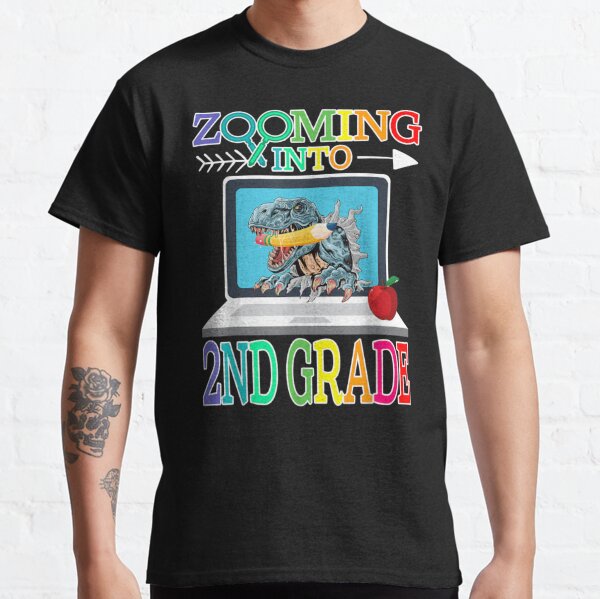 Zooming into Second Grade Shirt Zooming into School Shirt Funny Back to School Tee Zooming into Kindergarten Zooming into 1st Grade