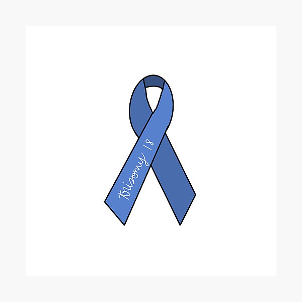 Trisomy 18 Awareness Ribbon Photographic Print For Sale By Jenmishalecki Redbubble 9877