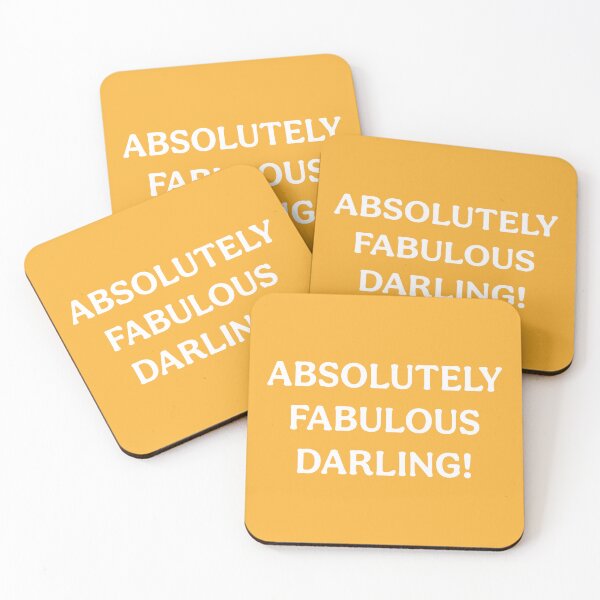 Item preview, Absolutely Fabulous Darling (White Orange) designed and sold by ToluaPrints.