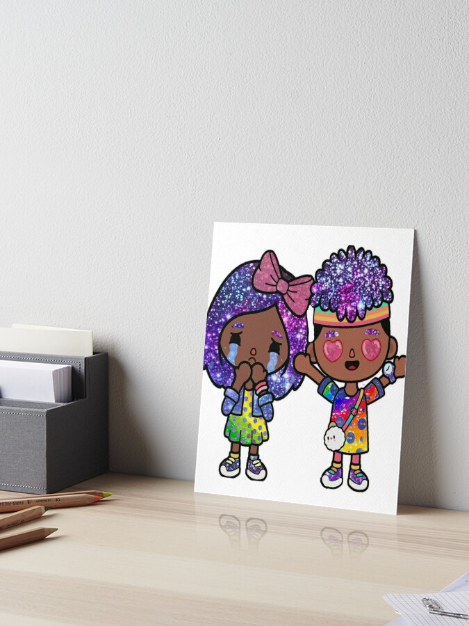 toca boca character pack Art Board Print for Sale by Pocapoㅤ