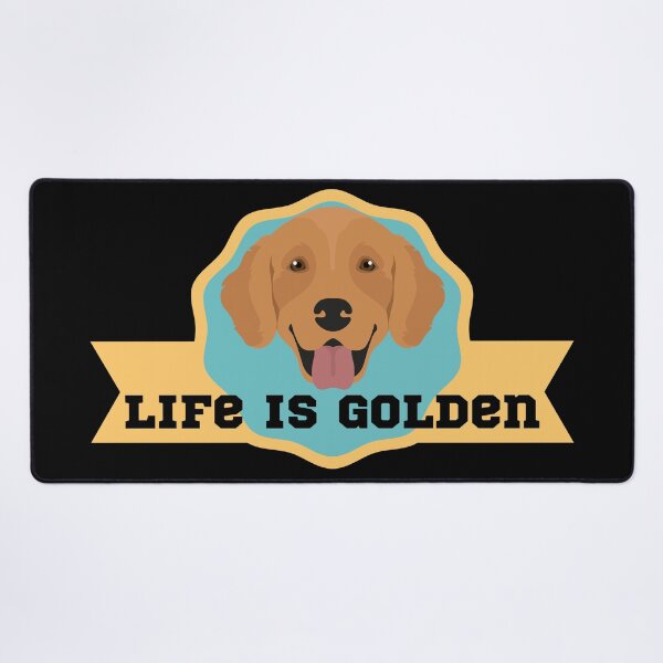 Item preview, life is better with a golden  designed and sold by BronikowskiART.