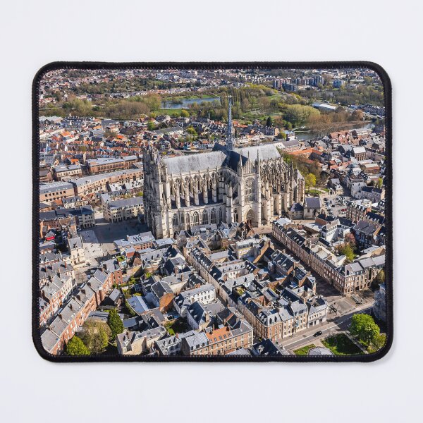 Item preview, Amiens Cathedral France and Town Centre Rooftops Aerial View Gift designed and sold by skyfilming.