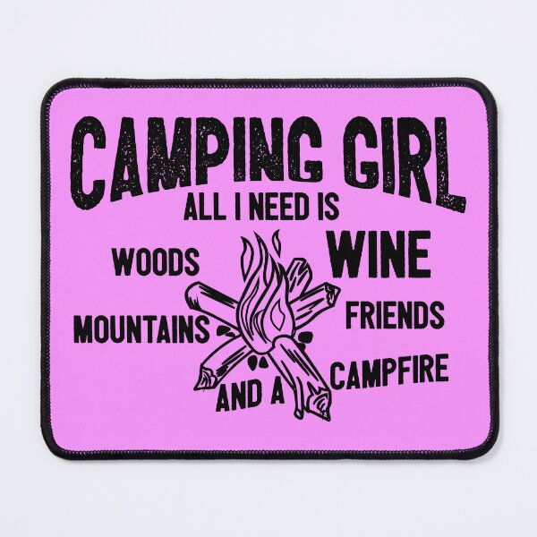 Item preview, Funny Camping Girl designed and sold by TheCrazyBear.