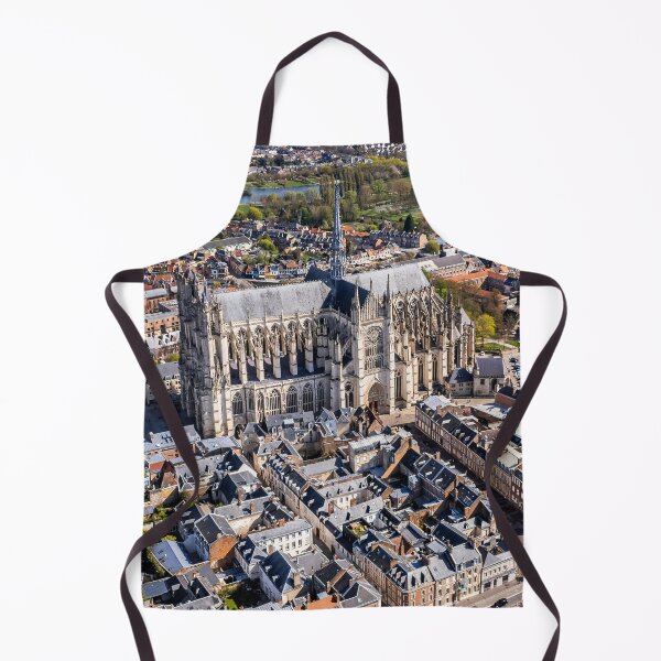 Item preview, Amiens Cathedral France and Town Centre Rooftops Aerial View Gift designed and sold by skyfilming.