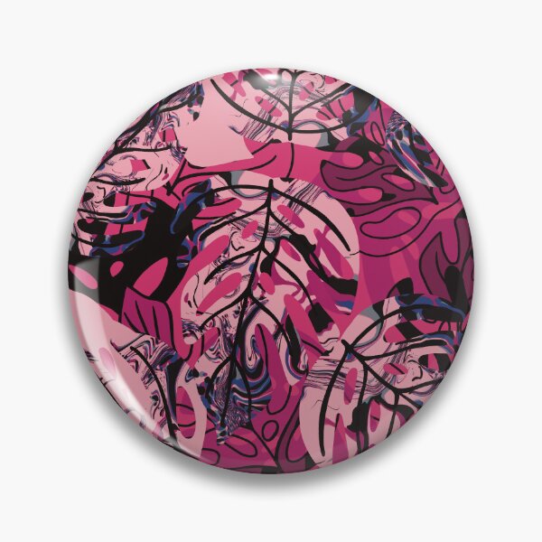 Item preview, Tropical monstera leaves pink designed and sold by SisterlyLove.