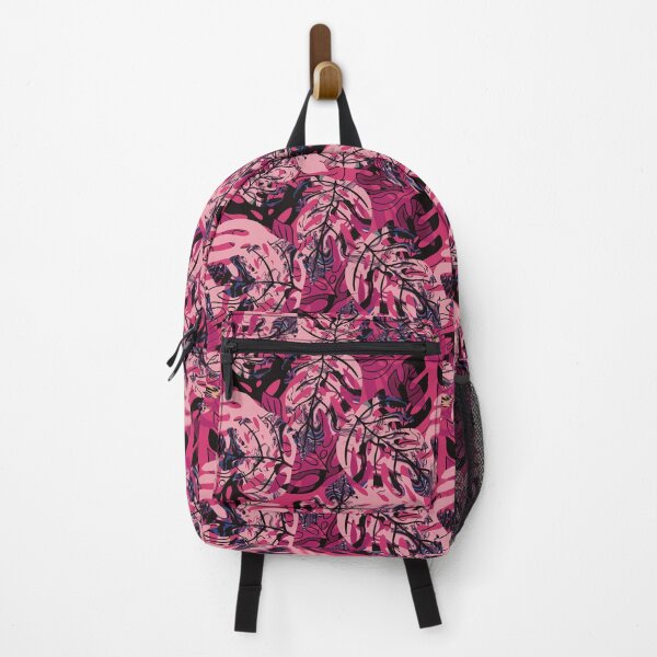 Item preview, Tropical monstera leaves pink designed and sold by SisterlyLove.