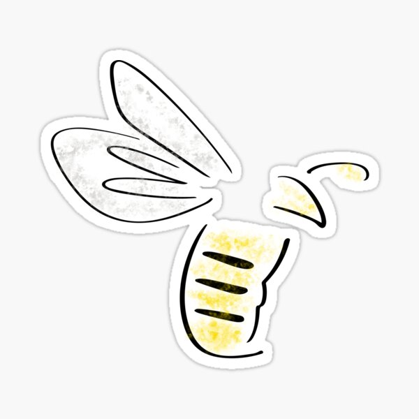 Bumble Bee Art Sticker — Stephanie Darlene