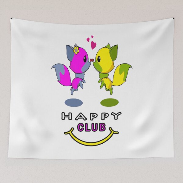 Item preview, happy club, happiness is power,Be happy, bee happy,  don't worrydon't worry life is beautiful designed and sold by Tiziza.