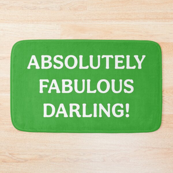 Item preview, Absolutely Fabulous Darling (White Green) designed and sold by ToluaPrints.