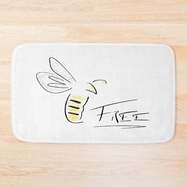 Item preview, Bee Free Line Art - Minimalist with splashes of color designed and sold by Lineart-Arts.