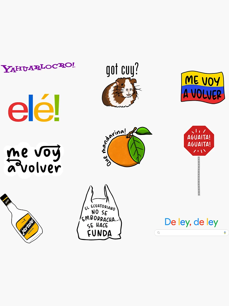 Squiddy Greetings From Guayaquil Ecuador Vinyl Sticker - 5.5 Inch Wide Decal For Laptop, Car