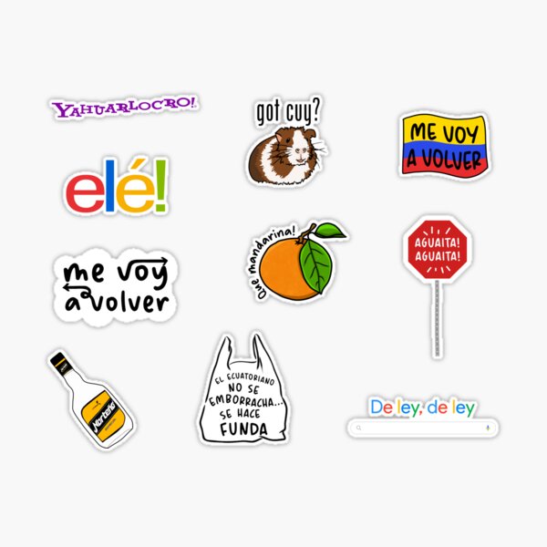 Squiddy Greetings From Guayaquil Ecuador Vinyl Sticker - 5.5 Inch Wide Decal For Laptop, Car