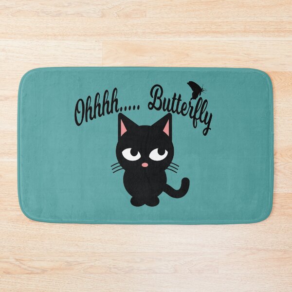 Item preview, Distracted Black Kitten Ohhh... Butterfly  designed and sold by TheCrazyBear.