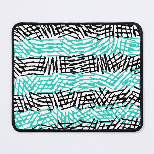Item preview, Teal and Black Crosshatch Pattern designed and sold by emmilowski.