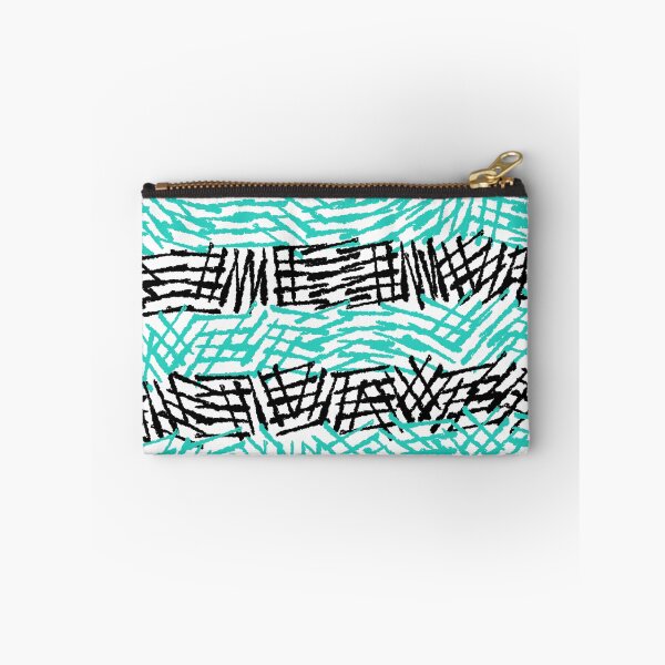 Item preview, Teal and Black Crosshatch Pattern designed and sold by emmilowski.