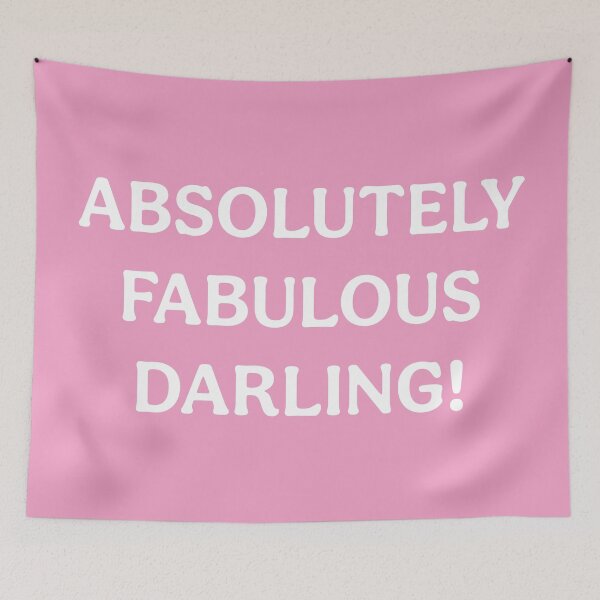 Item preview, Absolutely Fabulous Darling (White Pink) designed and sold by ToluaPrints.