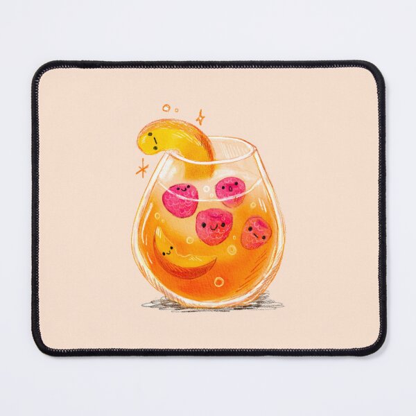 Item preview, Cute peach and raspberry drink designed and sold by Jelly Olive.