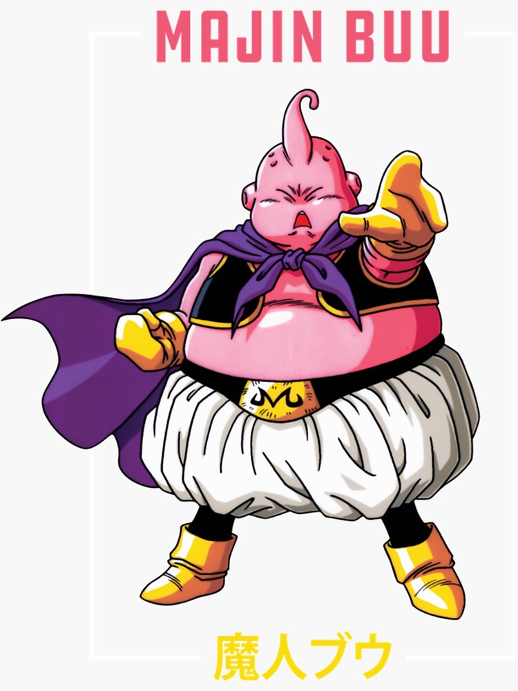 Majin Buu - Dragon Ball Sticker for Sale by KyleighMertz