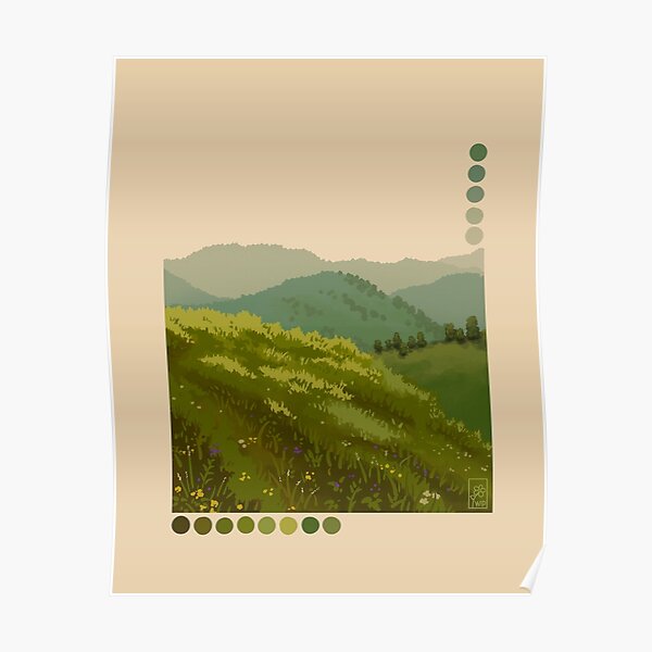 Field of Flowers Poster
