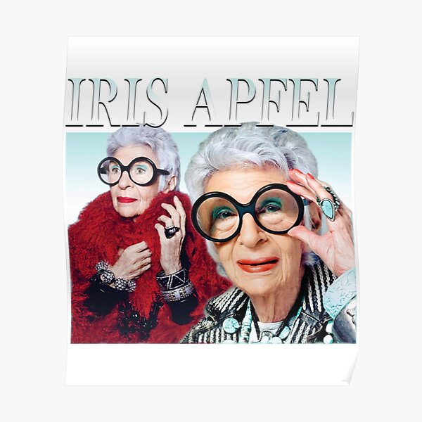 "Iris Apfel Model " Poster for Sale by angereedy Redbubble