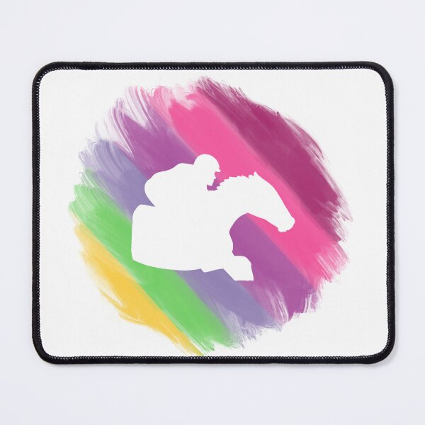 Item preview, Spring Racehorse Silhouette on White designed and sold by Mimi Foley.