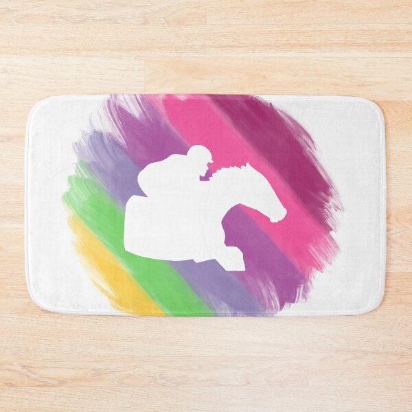 Item preview, Spring Racehorse Silhouette on White designed and sold by Mimi Foley.