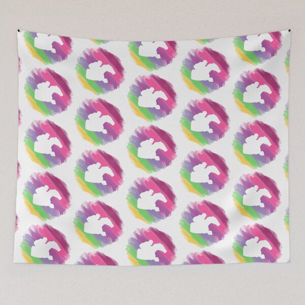 Item preview, Spring Racehorse Silhouette on White designed and sold by Mimi Foley.