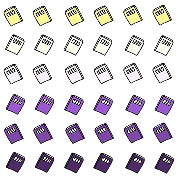 Artwork thumbnail, Non-binary Book Pattern by Isabel-Jane