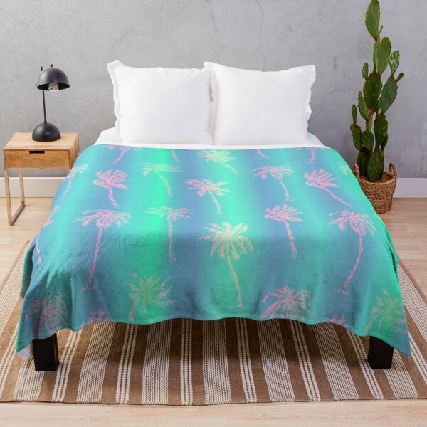 Item preview, Palm tree vibrant colorful holographic rainbow tropical pattern designed and sold by bokasin.