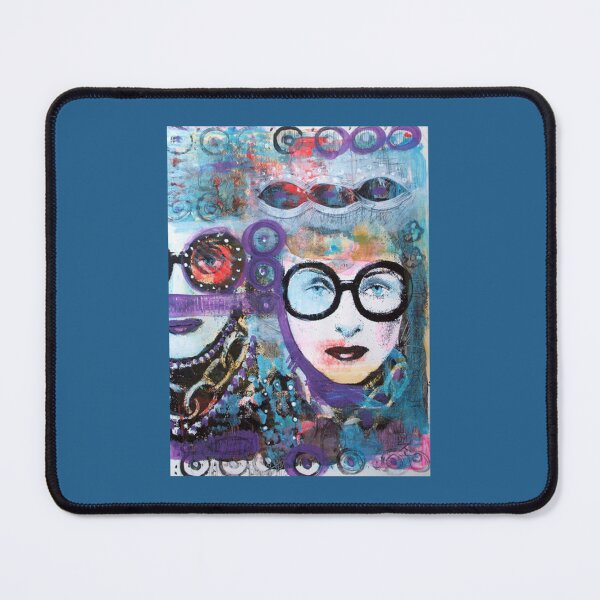 Item preview, Iris Apfel ursprüngliche Kunst durch Jacqueline Myers-Cho Tailliertes mit V-Ausschnitt designed and sold by angereedy.