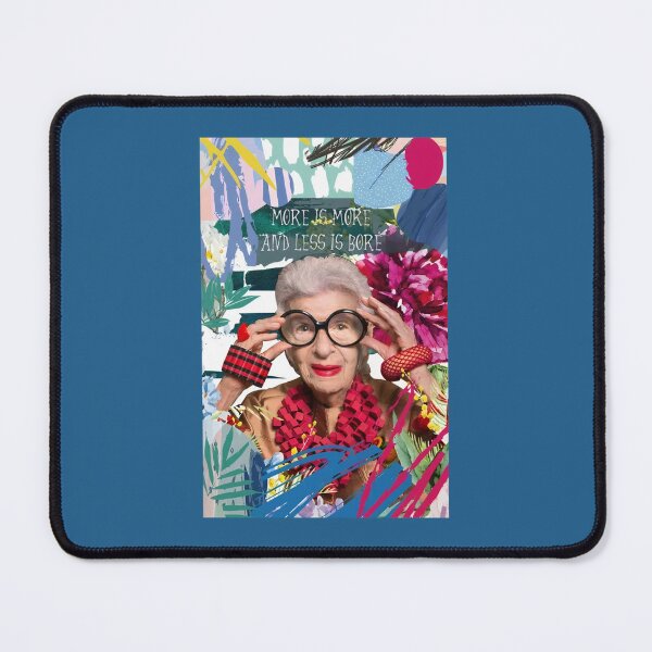 Item preview, Iris Apfel Zitat Mehr ist mehr und weniger ist langweilig designed and sold by angereedy.
