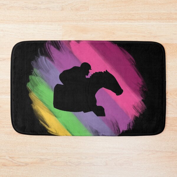 Item preview, Spring Racehorse Silhouette on Black designed and sold by Mimi Foley.