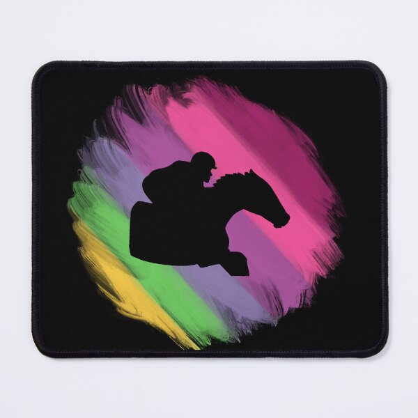 Item preview, Spring Racehorse Silhouette on Black designed and sold by Mimi Foley.