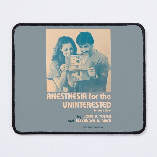 Anesthesia for the Uninterested Vintage Book Cover (1986