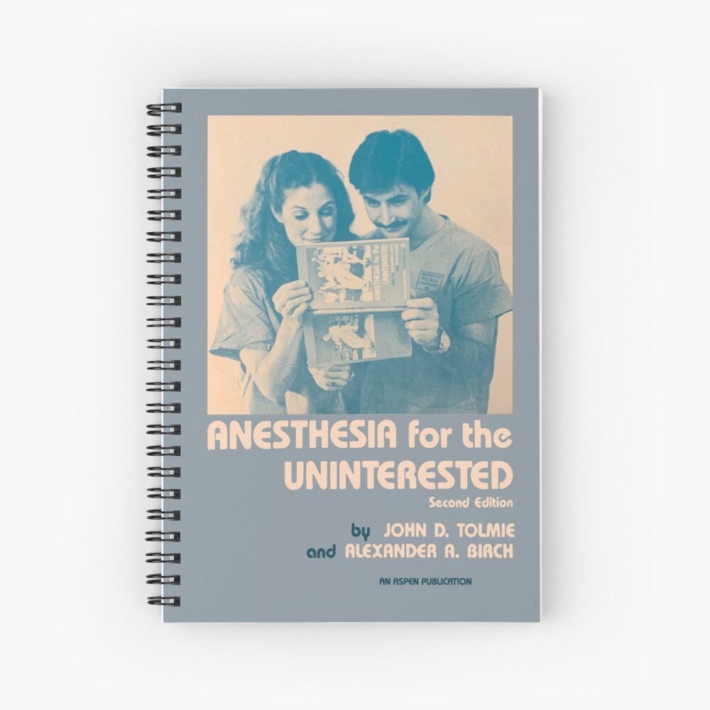 Anesthesia for the Uninterested Vintage Book Cover (1986