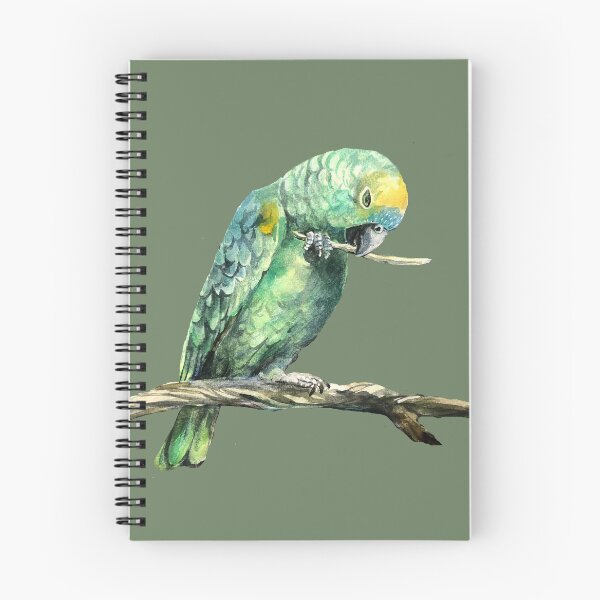 Item preview, blue fronted amazon parrot designed and sold by Lemontreeart63.