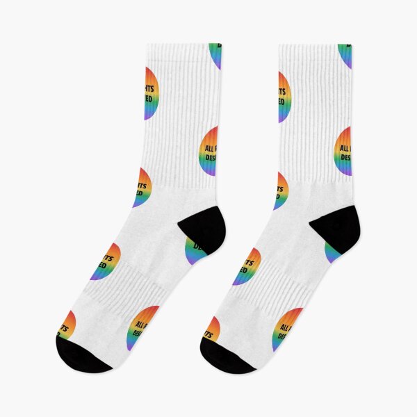 Item preview, ALL RIGHTS DESERVED rainbow gradient circle - gay pride designs designed and sold by Inspirationmotivation.
