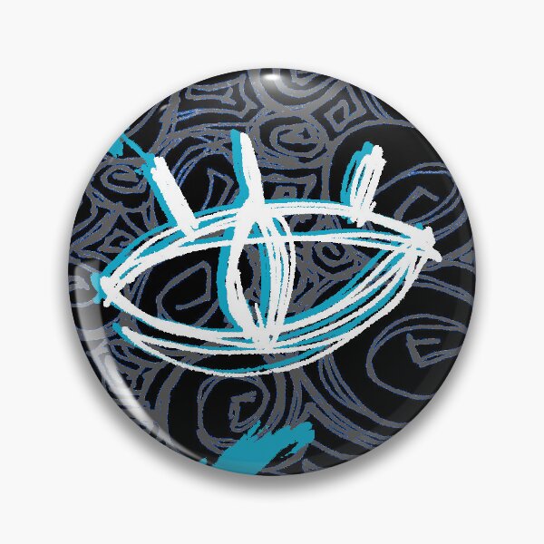 Artikelvorschau, Spiralen X Augen (Schwarz und Blau) entworfen und verkauft von DextralDaydream.