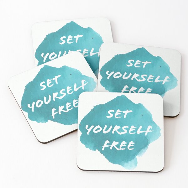 Item preview, Set yourself free. Free your soul. Freedom. Art, Water color. Aquamarine background. Yoga. Bliss. Meditation. Mystical.  designed and sold by TheNatureTalent.