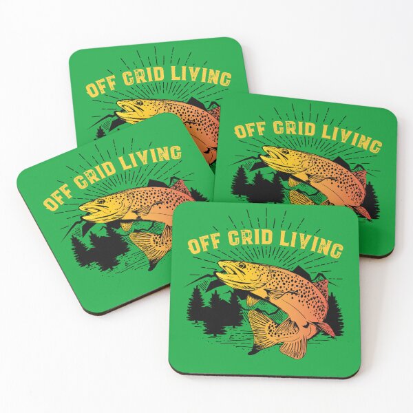 Item preview, Off Grid Living Trout Fishing designed and sold by TheCrazyBear.