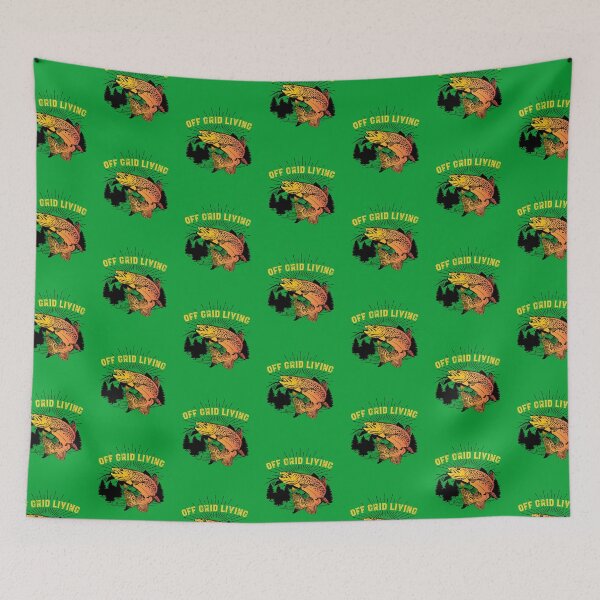 Item preview, Off Grid Living Trout Fishing designed and sold by TheCrazyBear.