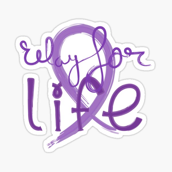 relay for life hope, for purple handmade Sticker
