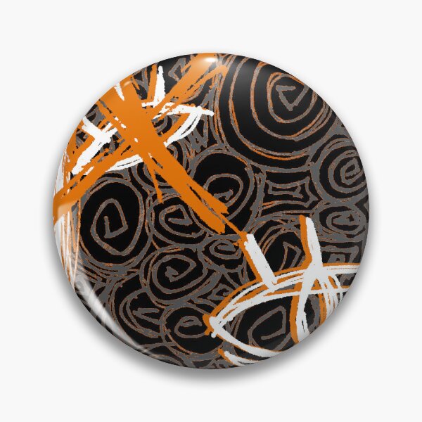 Item preview, Spirals X Eyes (Black and Orange) designed and sold by DextralDaydream.
