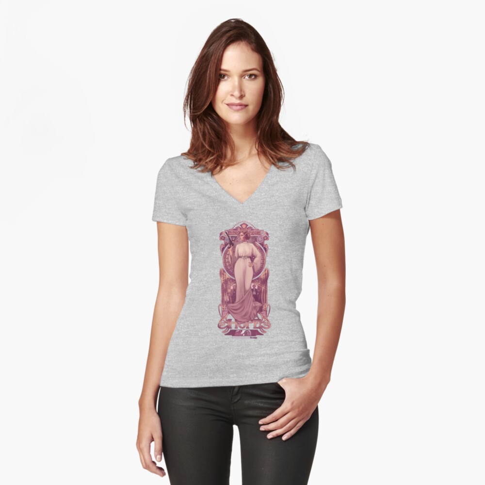 Item preview, Fitted V-Neck T-Shirt designed and sold by MeganLara.